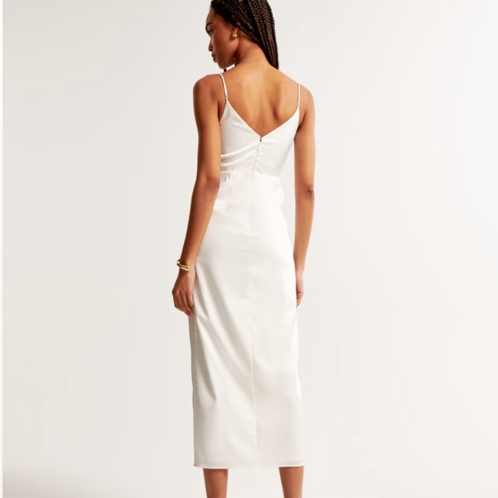Abercrombie & Fitch White Midi Dress - Picture 5 of 7